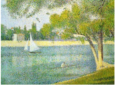 obra de arte o rio sena na grande jatte